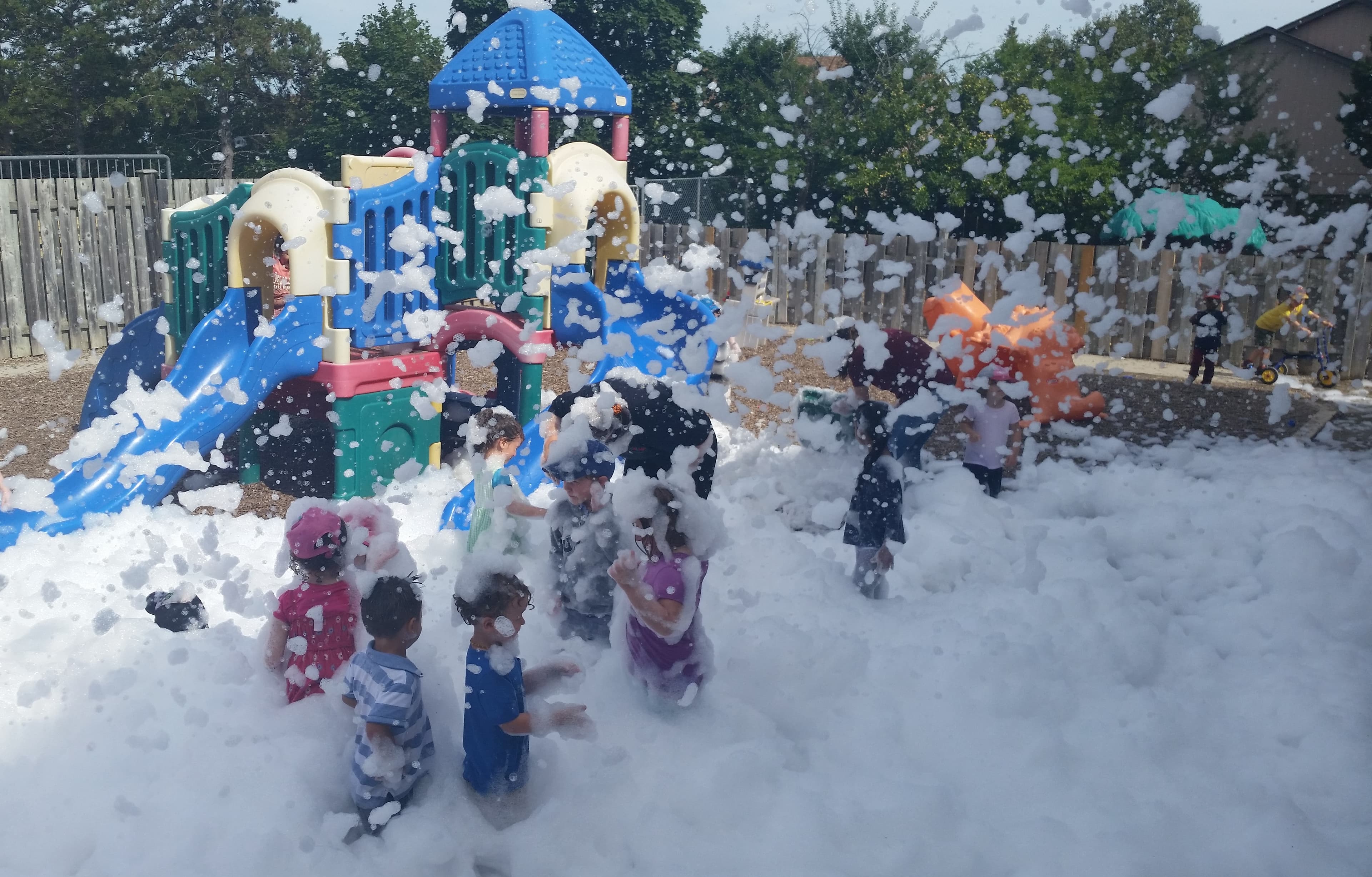 End of summer foam party