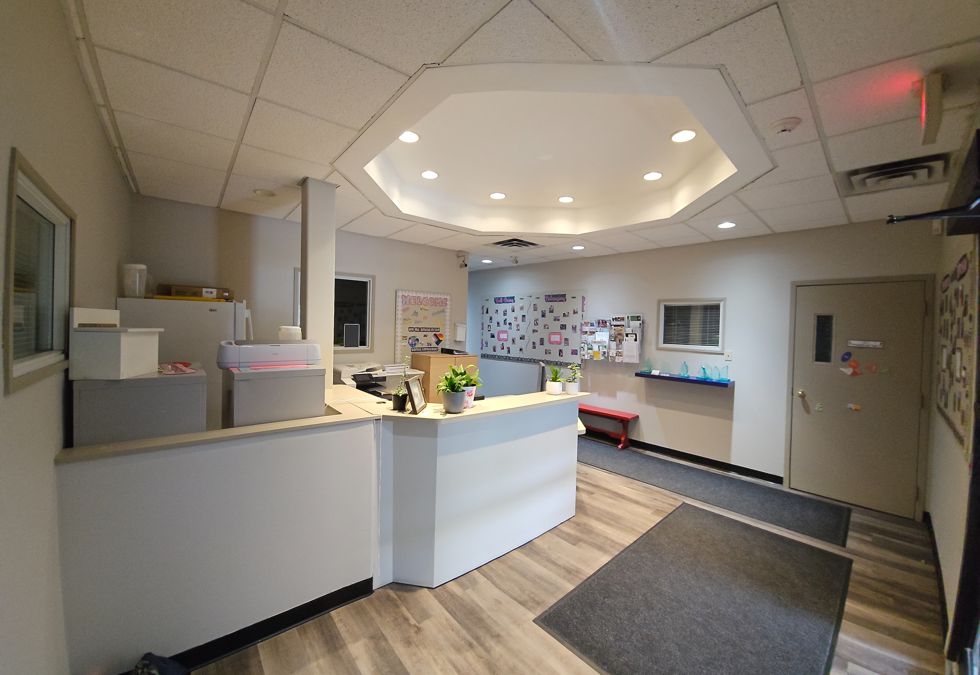 Burlington reception area