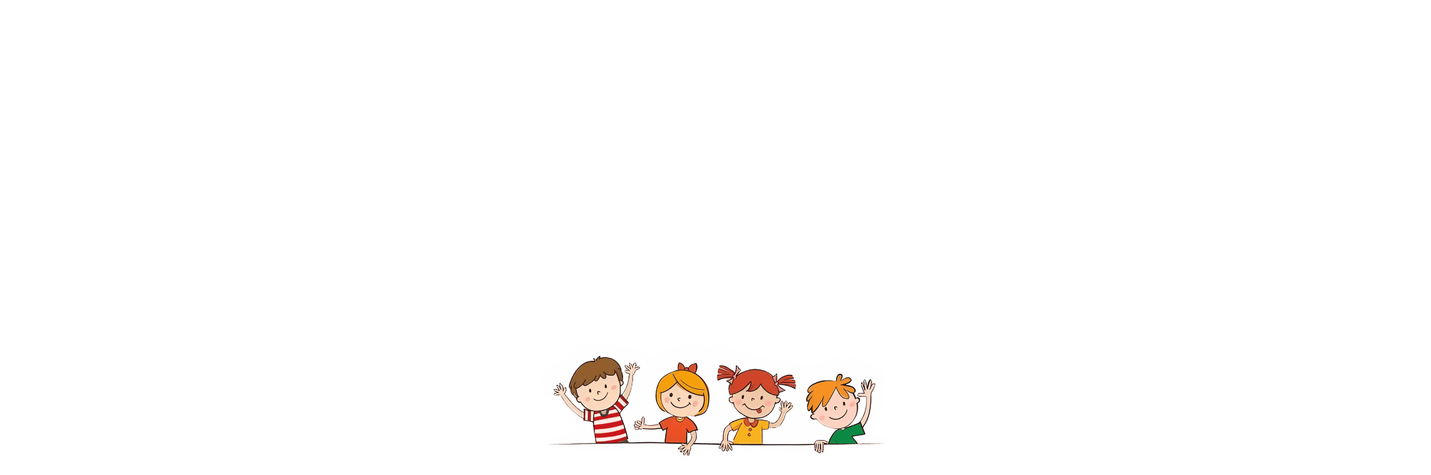 Kids illustration for menu hero
